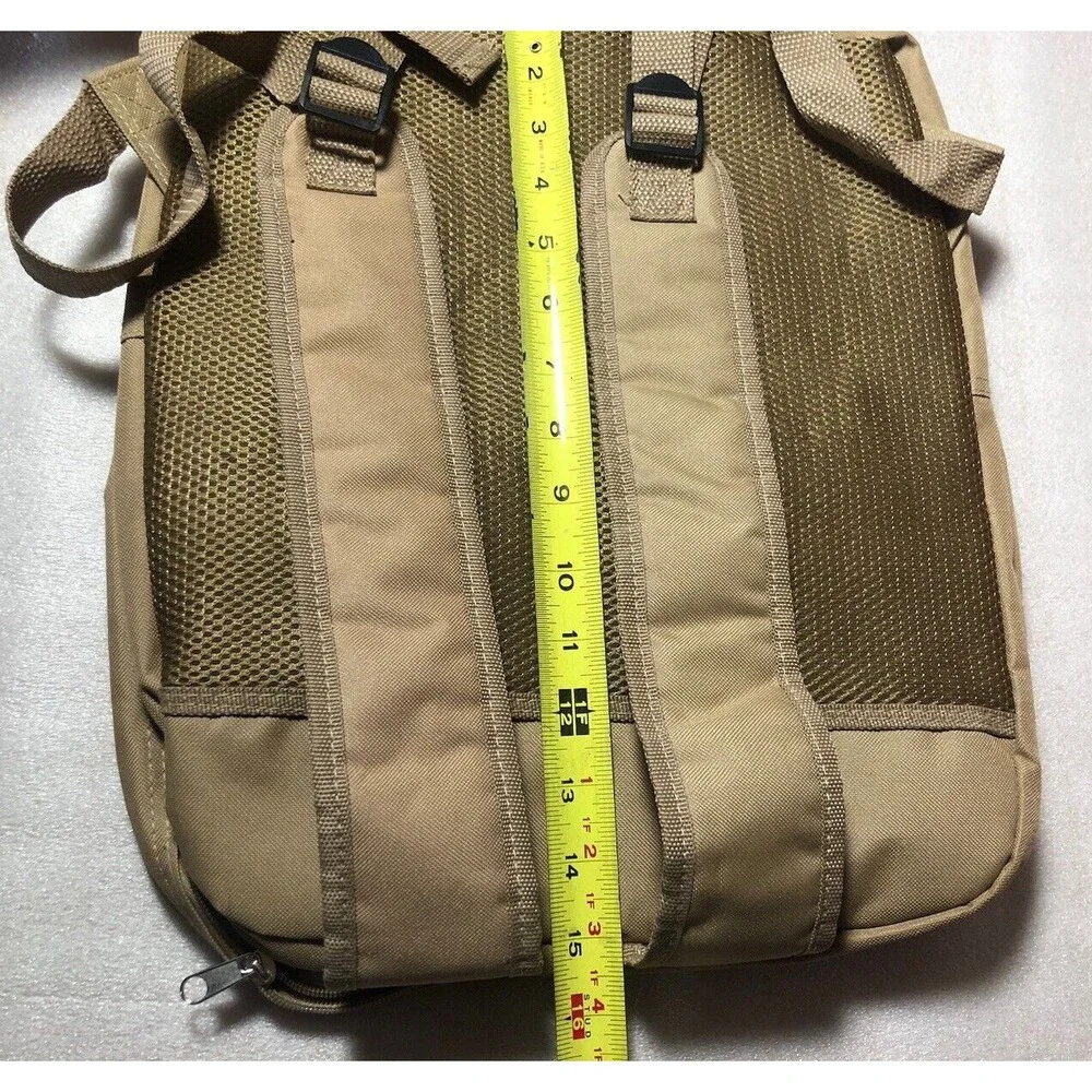 NRA-ILA Logo Tactical Canvas Backpack Military Tan/Kahki N New
